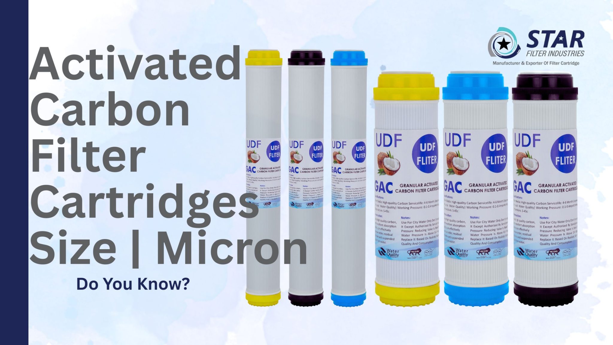 Activated Carbon Filter Cartridge Size & Micron Rating Do You Know